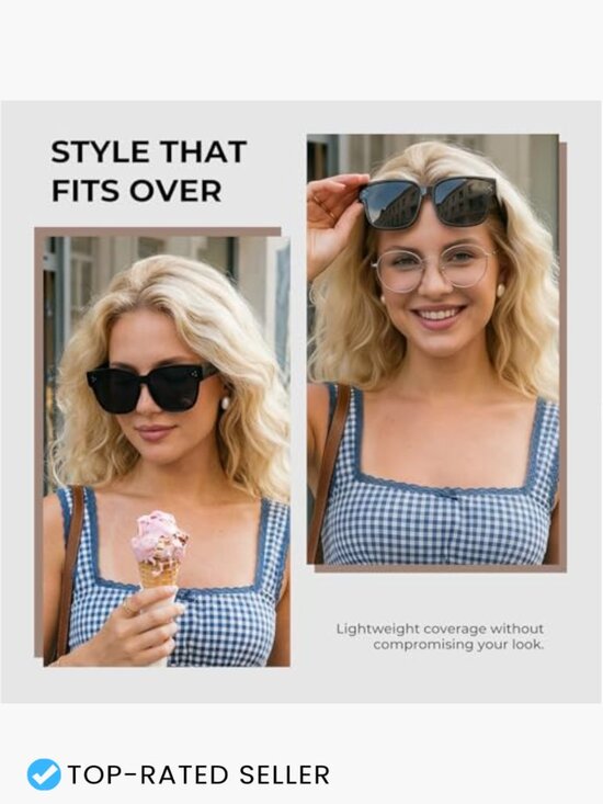 Fit Over Glasses Sunglasses Polarized UV400 Driving Shades Oversized Wrap main image 7